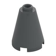 Cone 2 × 2 × 2, Open Stud Dark Bluish Gray