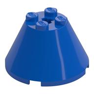 Cone 4 × 4 × 2, Axle Hole [Plain] Blue