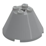Cone 4 × 4 × 2, Axle Hole [Plain] Light Bluish Gray