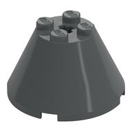 Cone 4 × 4 × 2, Axle Hole [Plain] Dark Bluish Gray