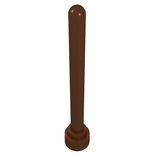 Antenna 1 × 4 with Rounded Top Reddish Brown