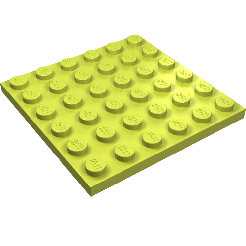 Plate 6 × 6 Medium Lime
