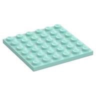 Plate 6 × 6 Aqua