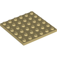 Plate 6 × 6 Tan