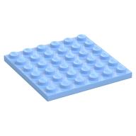 Platte 6 × 6 Leuchtendes Hellblau