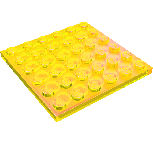 Plate 6 × 6 Trans-Yellow