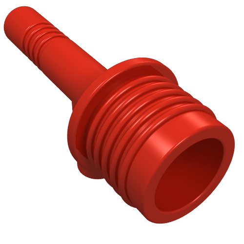 Weapon Gun / Torch (Space) [with Grooves] Red