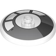 Dish 4 × 4 Inverted [Radar] with Millennium Falcon Cockpit Print Transparent