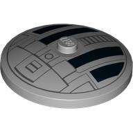 Dish 4 × 4 Inverted [Radar] with TIE-Fighter Technic Print