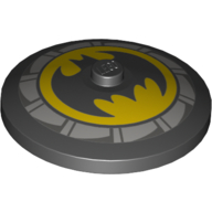Dish 4 × 4 Inverted [Radar] with Batman Logo print Schwarz