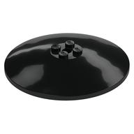 Dish 8 × 8 Inverted [Radar], Solid Studs, Rounded Anti-stud Underside Schwarz