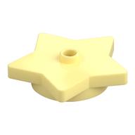 Plate Special 5-Point Star 4 × 4 2/3 with One Stud Leuchtendes Hellgelb