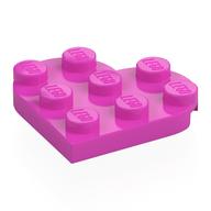 Plate Angled 3 × 3 with Heart Shape