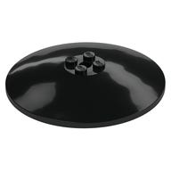 Dish 8 × 8 Inverted [Radar], Solid Studs, Squared Anti-stud Underside Schwarz