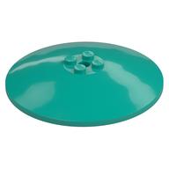 Dish 8 × 8 Inverted [Radar], Solid Studs, Squared Anti-stud Underside Dark Turquoise