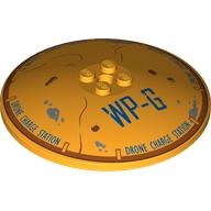 Dish 8 × 8 Inverted [Radar] with WP-G Drone Change System print Leuchtendes Hellorange