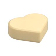 Tile 1 × 1 Heart Tan