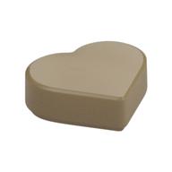 Tile 1 × 1 Heart Dark Tan