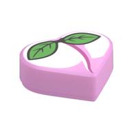 Tile 1 × 1 Heart with Peach print Leuchtrosa