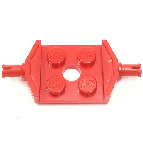 Plate Special 2 × 2 with Wheels Holder Wide [Reinforced Underside Type 2] Rot