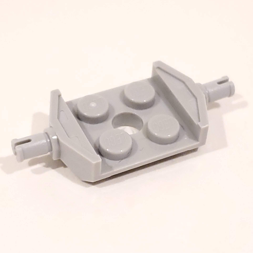 Plate Special 2 × 2 with Wheels Holder Wide [Reinforced Underside Type 2] Hellblaugrau