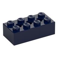 Brick Special 2 × 4 with 3 Axle Holes Dark Blue