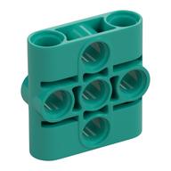 Technic Verbinder Lochbalken 3 × 3 Dunkeltürkis