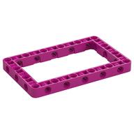 Technic Lochbalken Rahmen 7 × 11 Magenta