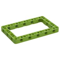 Technic Lochbalken Rahmen 7 × 11 Limette