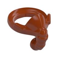Minifig Neckwear Breathing Apparatus, Aviator Oxygen Mask Dunkelorange