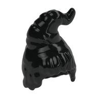 Hair Long Tail Standing Up, Witch Hat Shape Schwarz