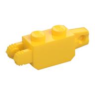 Hinge Brick 1 × 2 Locking with 1 Finger Vertical End and 2 Fingers Vertical End, 7 Teeth