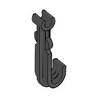 Hook, Wide in Schwarz