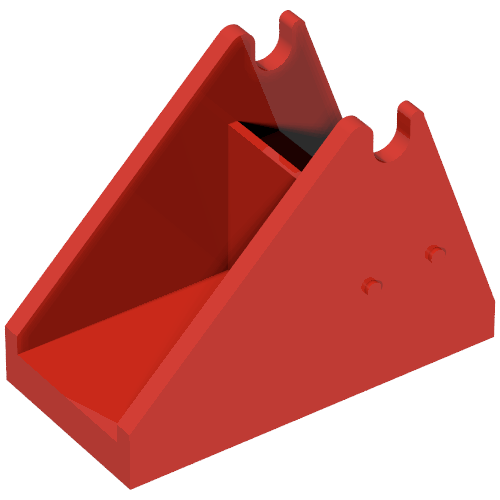 Fabuland Fire Ladder Holder 2 × 4 × 2 1/2 Rot