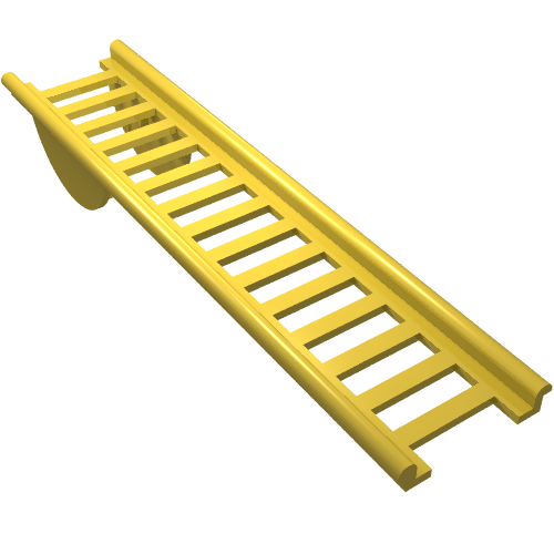 Ladder 16 × 4 with Semi-Circular Pivot Gelb