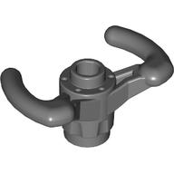 Technic Steering Wheel Pilot's Yoke [Open Stud, Axle Hole with X Opening] Dark Bluish Gray