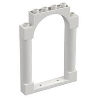 Panel 1 × 6 × 7 with 2 Columns and Arch White