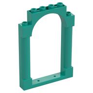 Panel 1 × 6 × 7 with 2 Columns and Arch Dark Turquoise