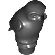 Animal, Bird, Owl Large, Rounded Features Schwarz