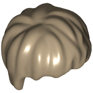 Hair Short Tousled Dunkelbeige