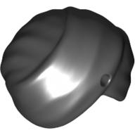 Hat Turban Wrap with Hole Schwarz