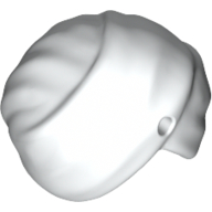 Hat Turban Wrap with Hole White