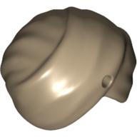 Hat Turban Wrap with Hole Dark Tan