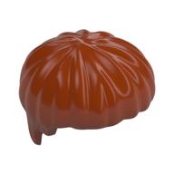 Hair Short Bowl Cut Dark Orange