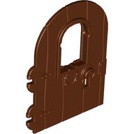 Door 1 × 4 × 6 Round Top with Window and Keyhole, Non Reinforced Edge