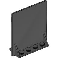 Door 2 × 5 × 5 Swivel, Bracket Base Black