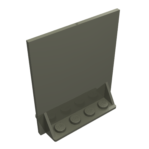 Door 2 × 5 × 5 Swivel, Bracket Base Dunkelgrau