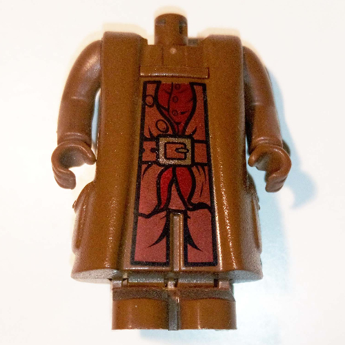 Body Giant, Hagrid, Shirt and Belt Print - with Arms and Hands Braun