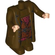 Body Giant, Hagrid, Shirt and Belt and Coat Print - with Arms and Light Nougat Moveable Hands Dunkelbraun