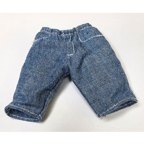 Duplo Pants with Denim Stitches Blau